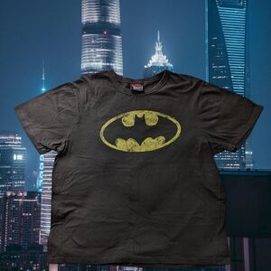 Batman Logo Black Yellow T-Shirt Cotton Novel Teez SS Gotham City Riddler Joker